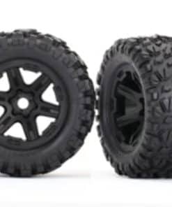 Ruedas Traxxas 8672 con llantas Talon Ext, 3.8", Negro