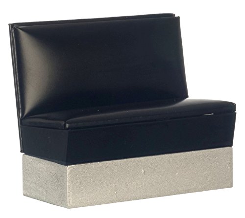 Juego de Booth en miniatura estilo 1950, 3 piezas, Negro - Imagen 3