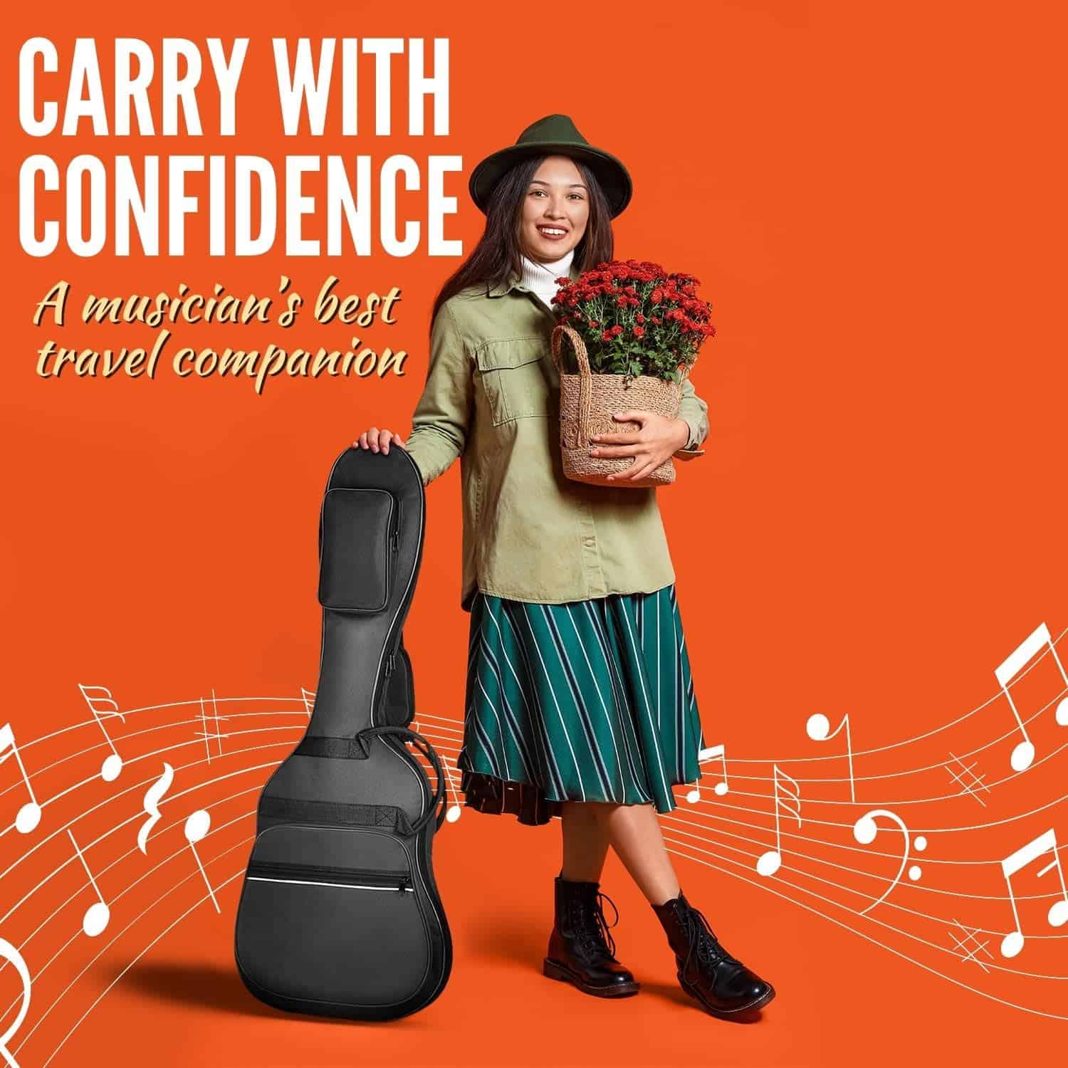 Estuche de Guitarra Eléctrica Flexzion - Funda Suave para - Imagen 3