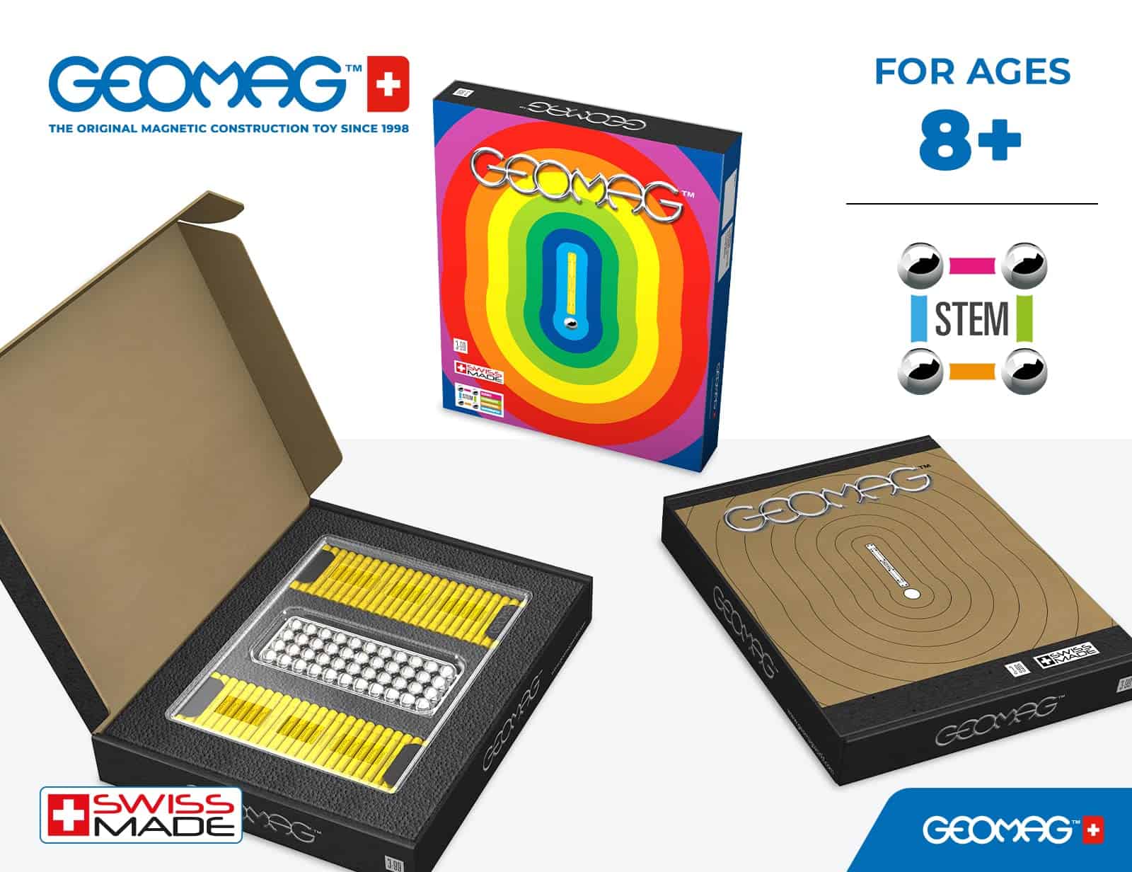 Juguetes Magnéticos Geomag Classics Amarillo Varillas y - Imagen 4