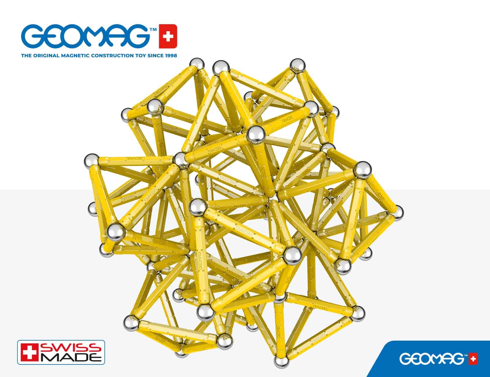 Juguetes Magnéticos Geomag Classics Amarillo Varillas y - Imagen 5