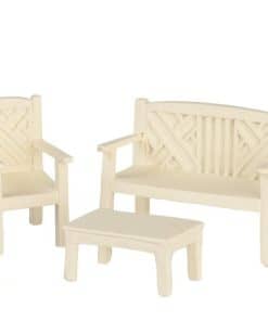 Juego de jardín en miniatura para casa de muñecas, 1/2