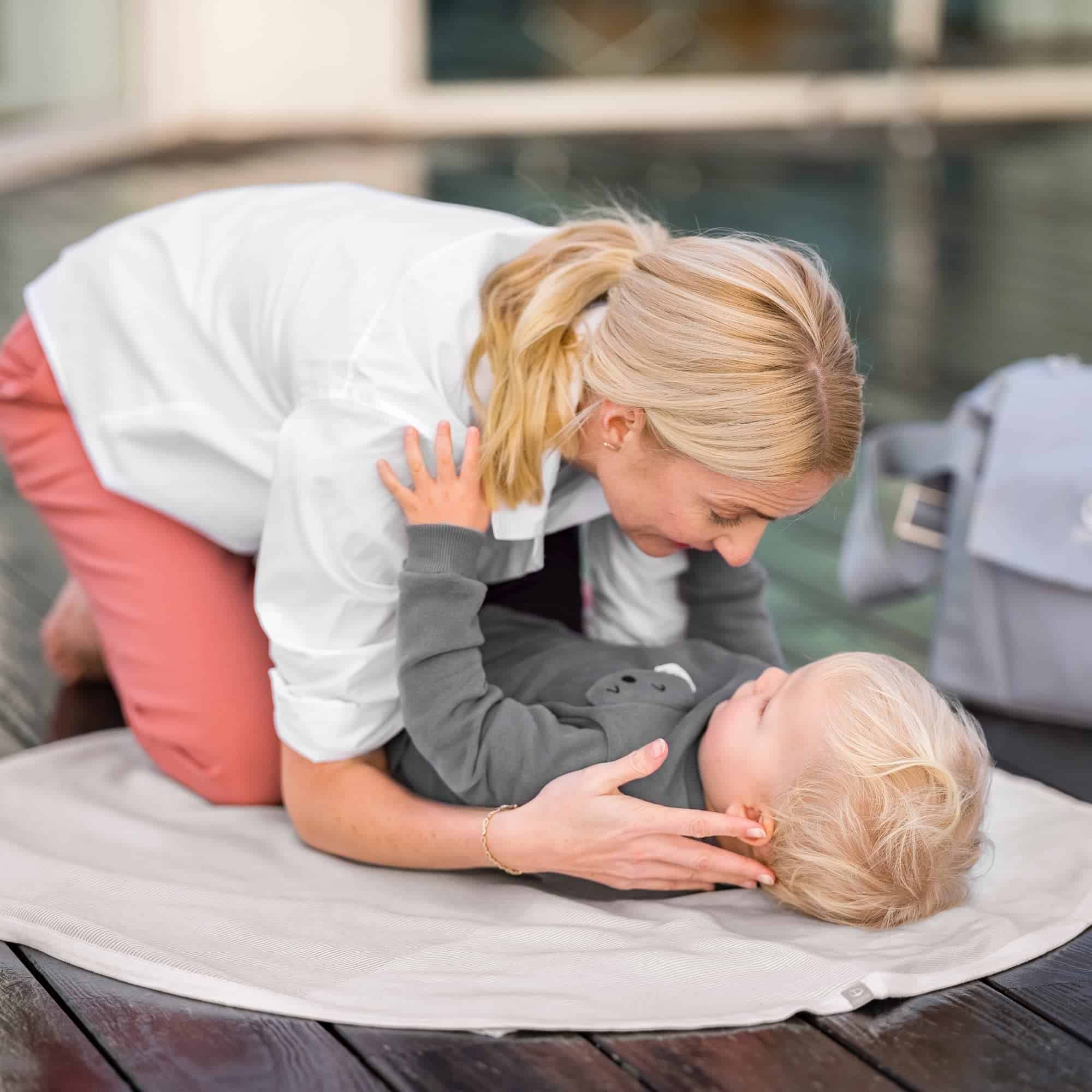 Manta de algodón tejido Stokke, Rosa - Manta de bebé suave - Imagen 7