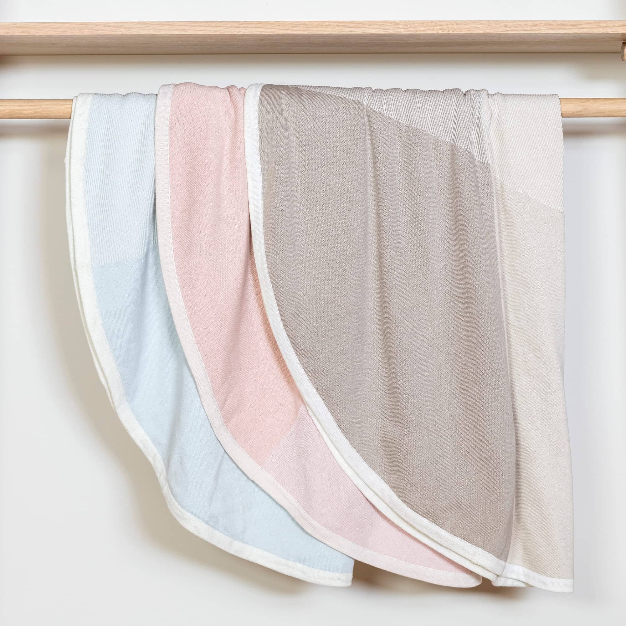 Manta de algodón tejido Stokke, Rosa - Manta de bebé suave - Imagen 5