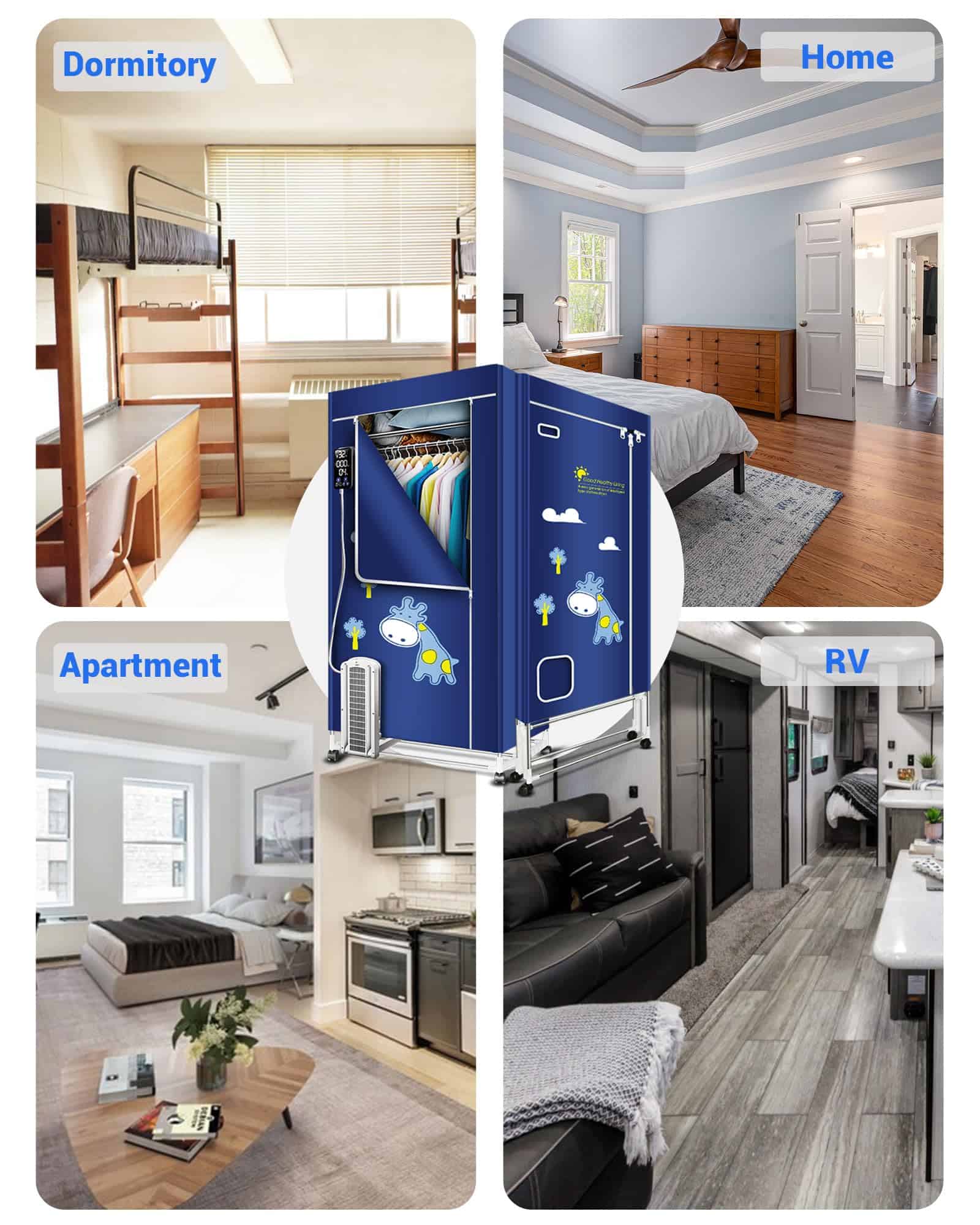 Secadora Portátil KASYDoFF, Capacidad de 35LB-67Pulgadas - Imagen 4