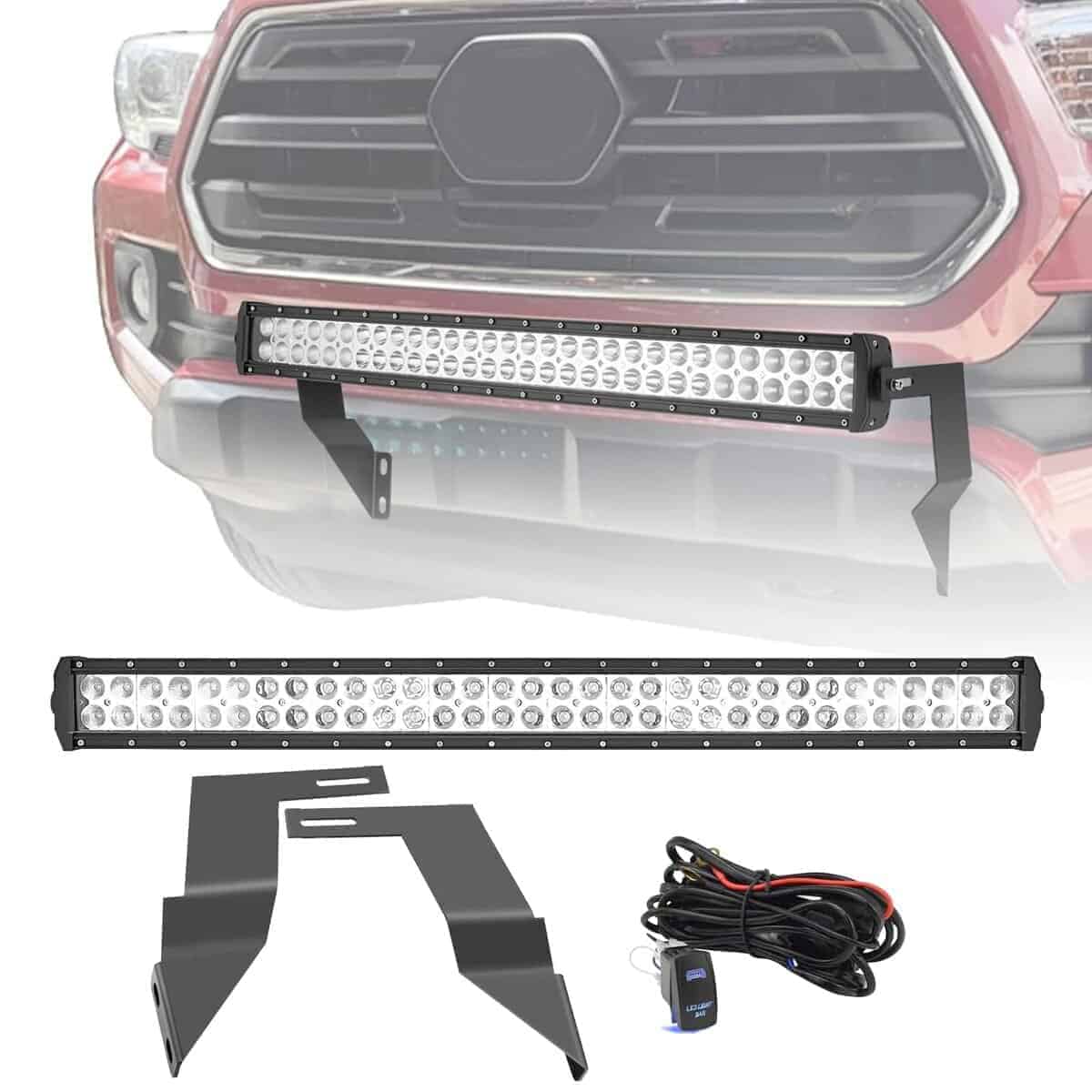 Barra de luz LED de alta potencia Dasen 32" 180W y soportes