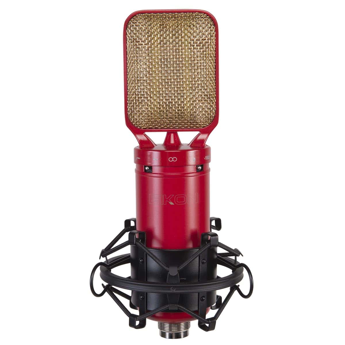 Micrófono de cinta profesional Eikon RM8 (Rojo y Dorado),