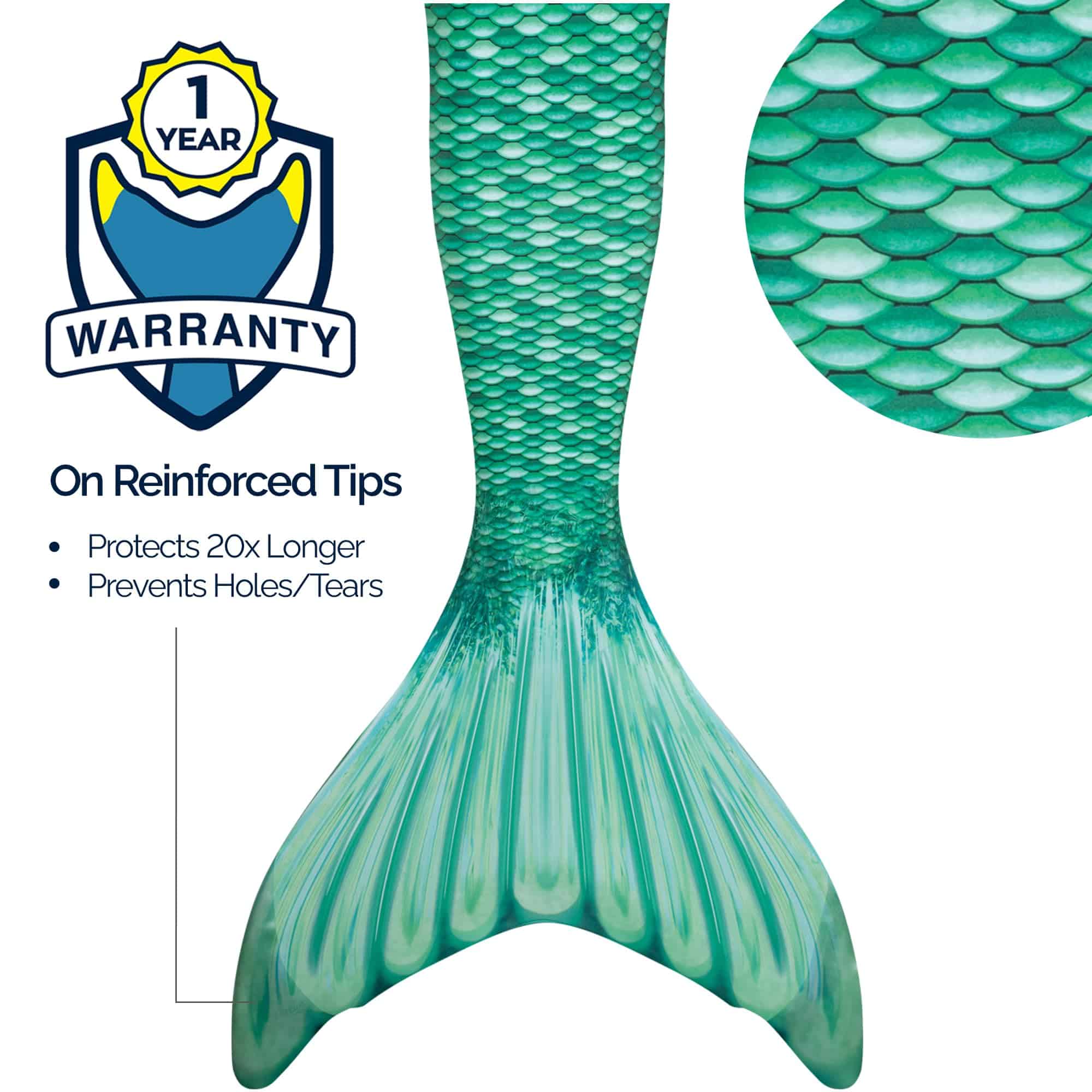 Cola de Sirena Fin Fun Para Natación Sólo, Puntas - Imagen 3