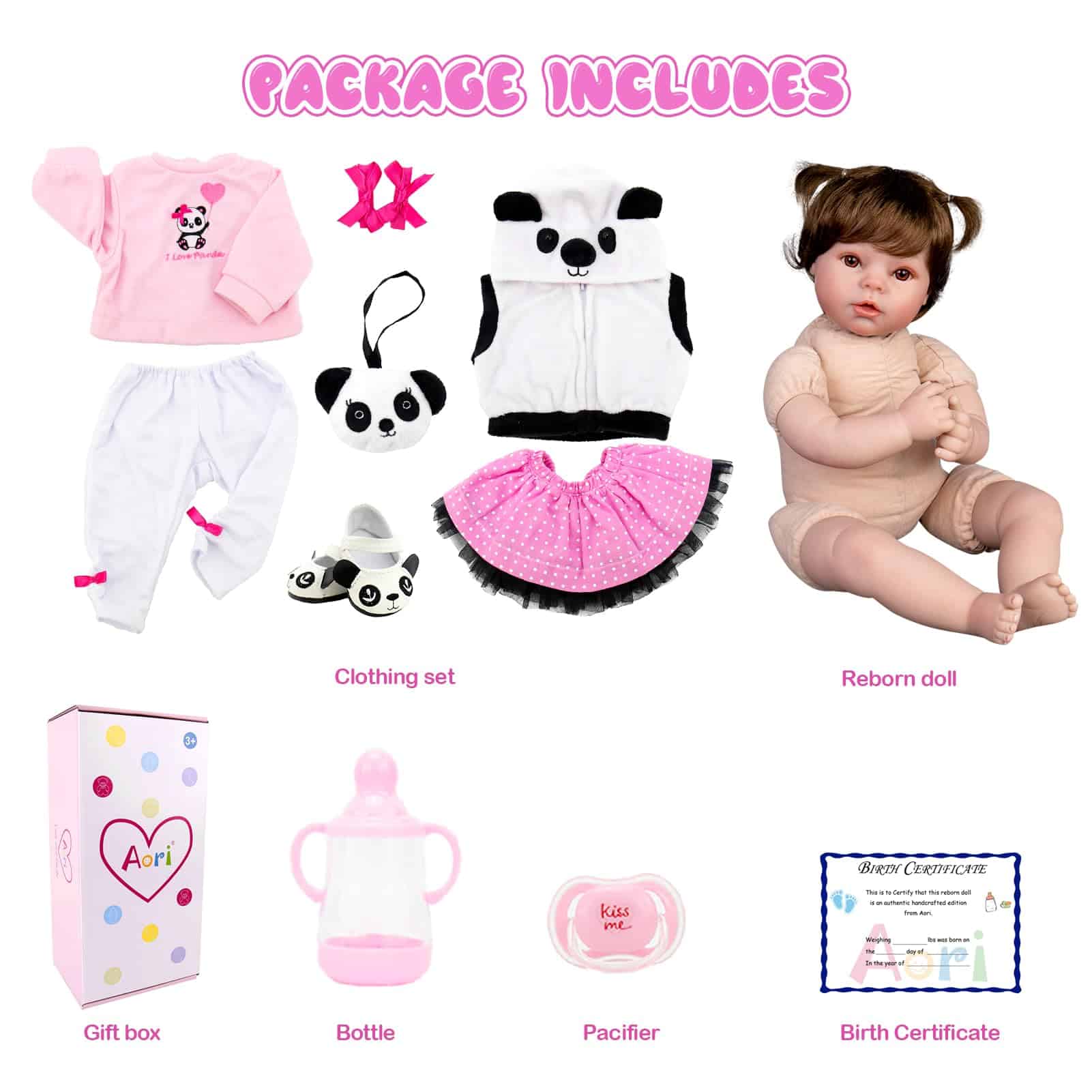 Muñeca Bebé Reborn Aori - Muñeca Bebé Realista de 22 - Imagen 8