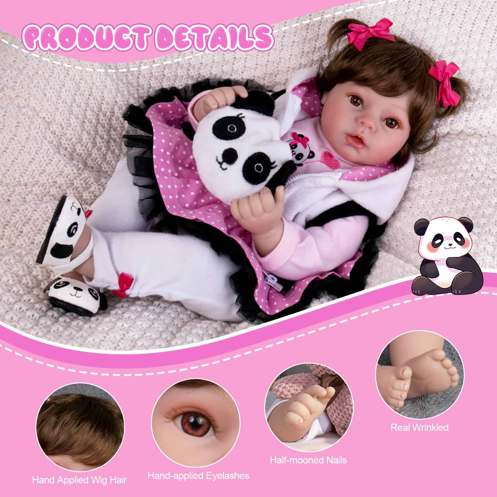 Muñeca Bebé Reborn Aori - Muñeca Bebé Realista de 22 - Imagen 6