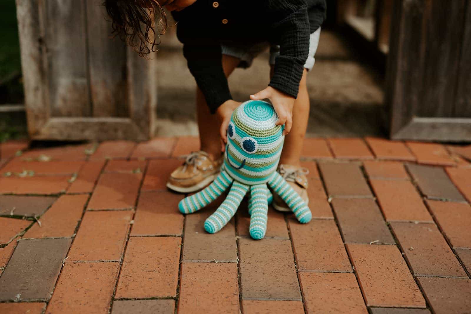 Juguete Grande de Pulpo de Ganchillo 100% Algodón de - Imagen 3