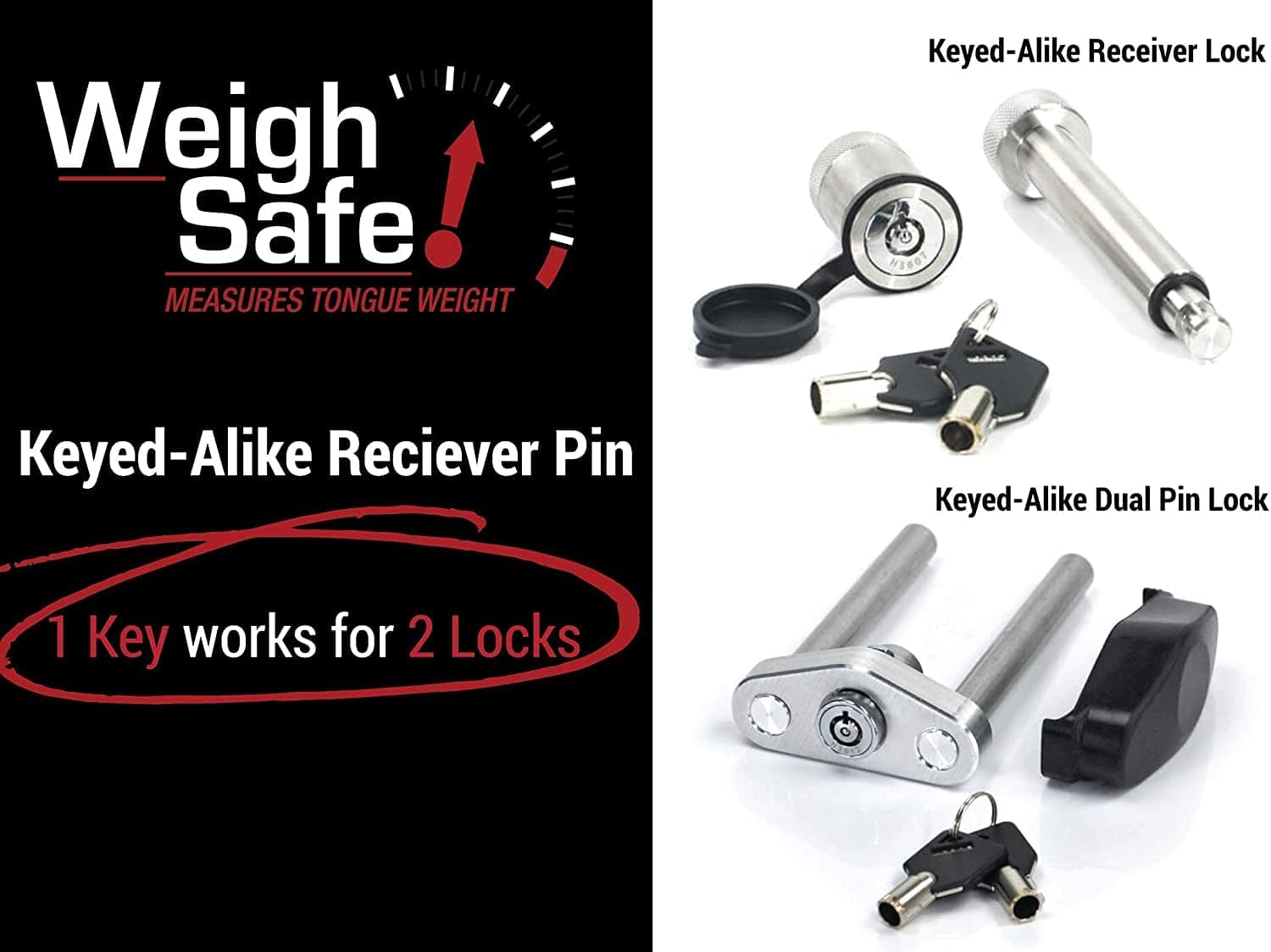 Enganche de Remolque Ajustable Weigh Safe, Enganche de 4" - Imagen 5