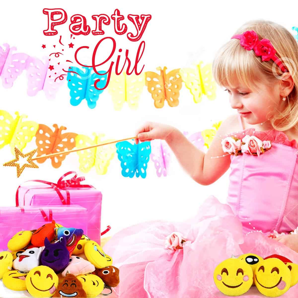 Dreampark Emoticon Party Favors, Paquete de 100 Llaveros de - Imagen 8