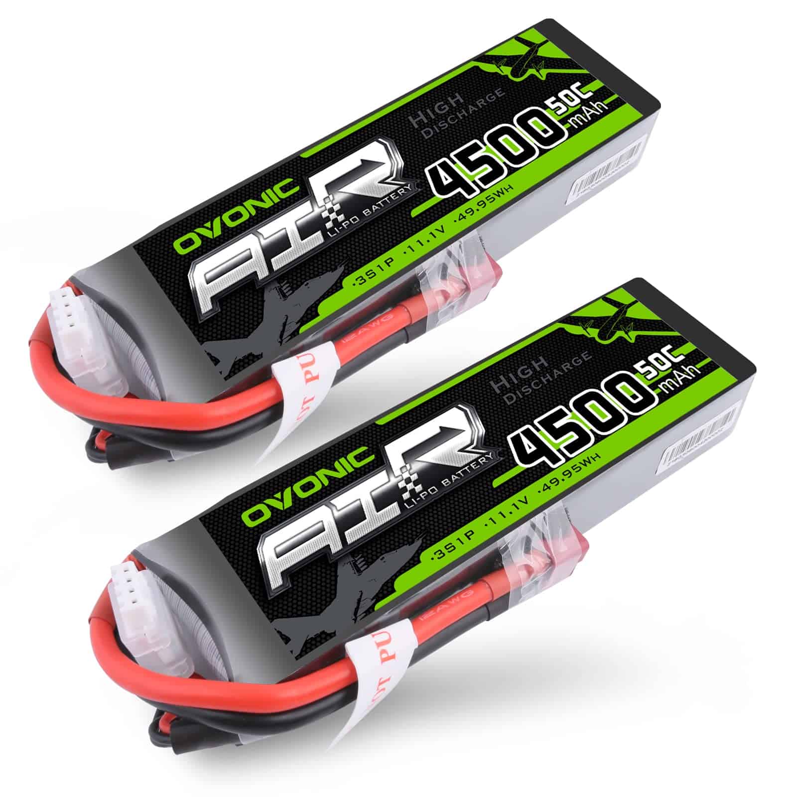 Batería Lipo OVONIC 3S 50C 4500mAh 11.1V con Conector