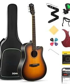 Guitarra Acústica Donner para principiantes adultos Tamaño