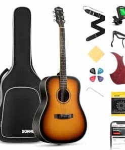 Guitarra Acústica Donner para Principiantes Adultos Tamaño