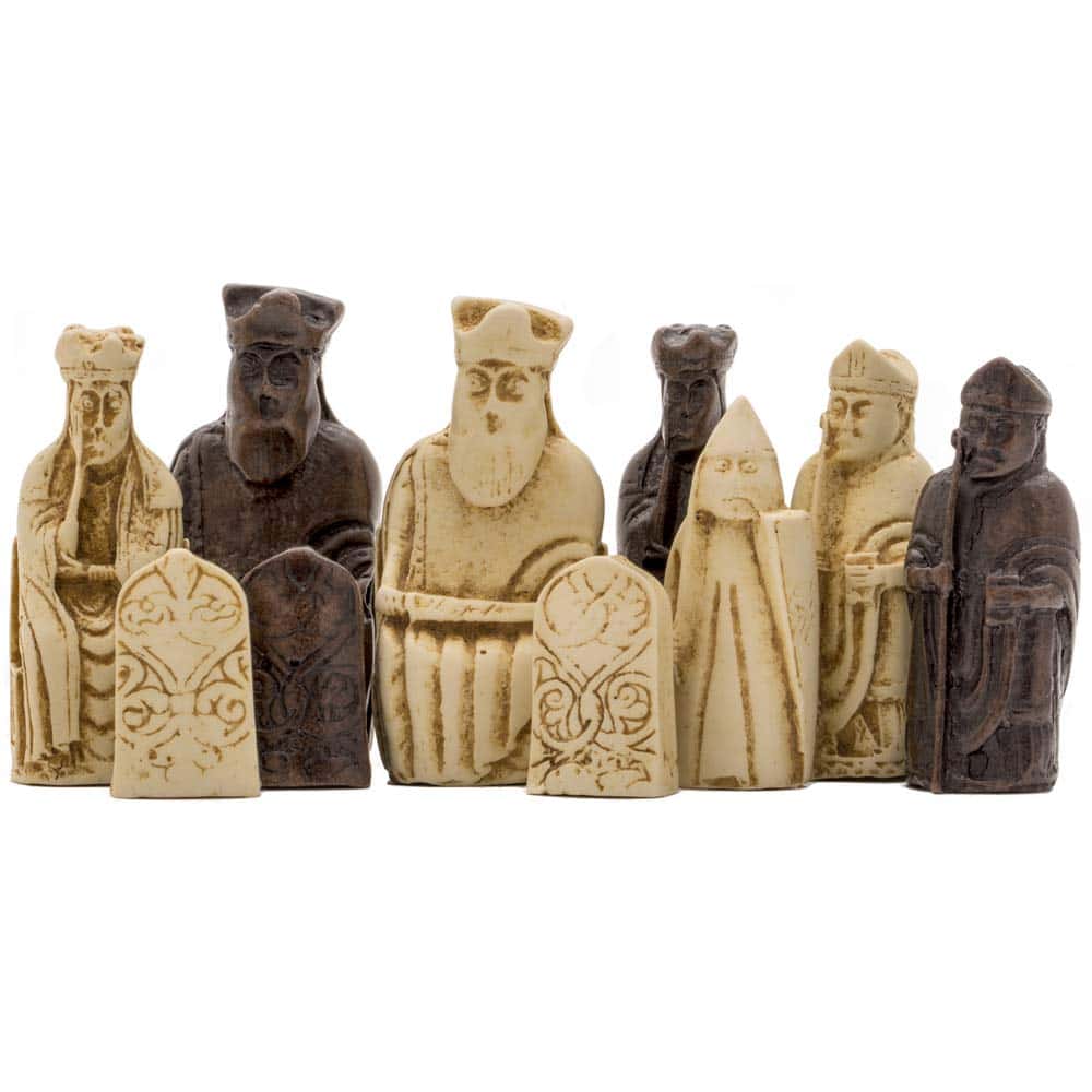 Juego de ajedrez celta compacto de la Isla de Lewis de 9 - Imagen 8