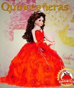 Muñeca Paraguas de Porcelana Quinceañera Kinnex Collections