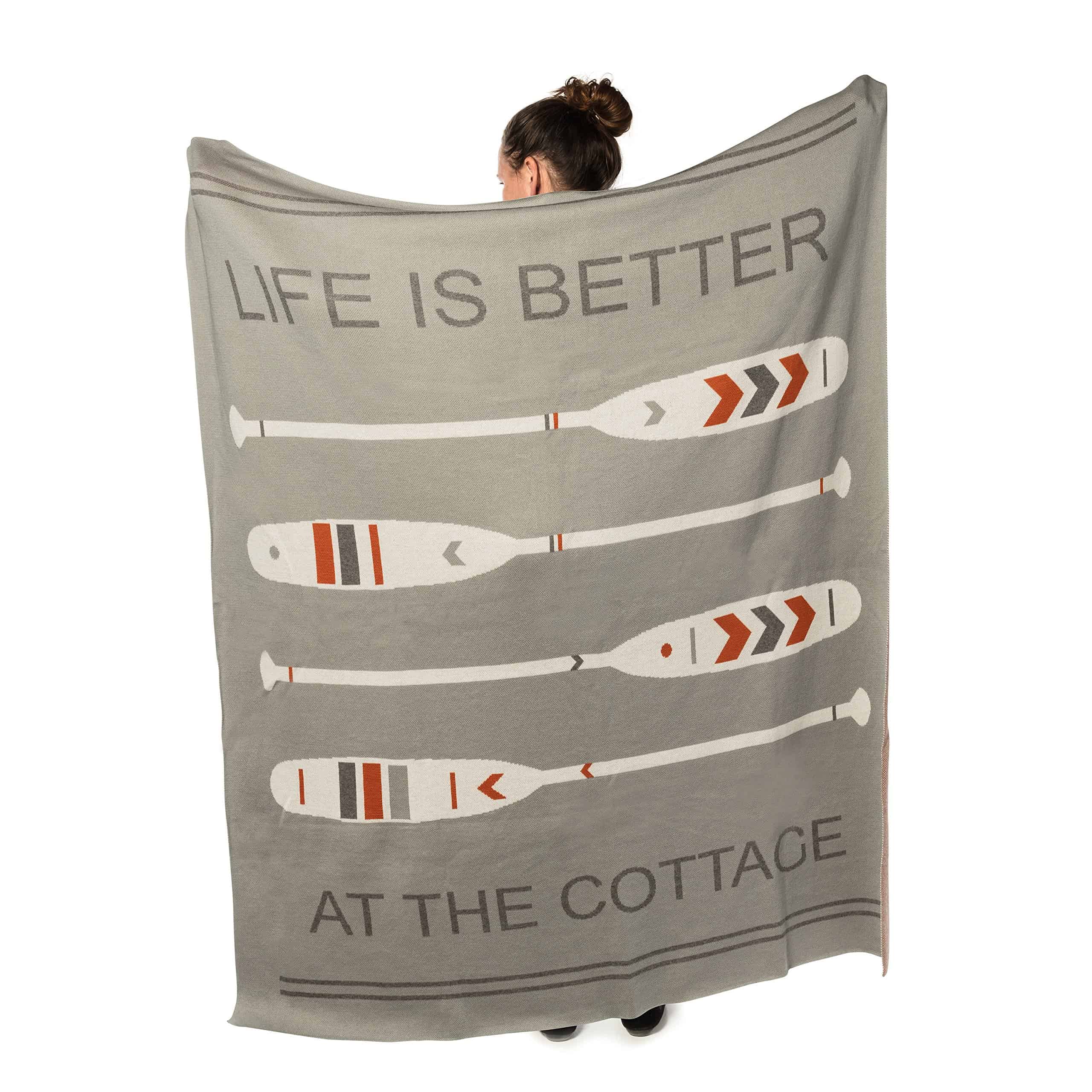 Abbott Collection 91-WARMTH-06 Manta de Punto, 50x60