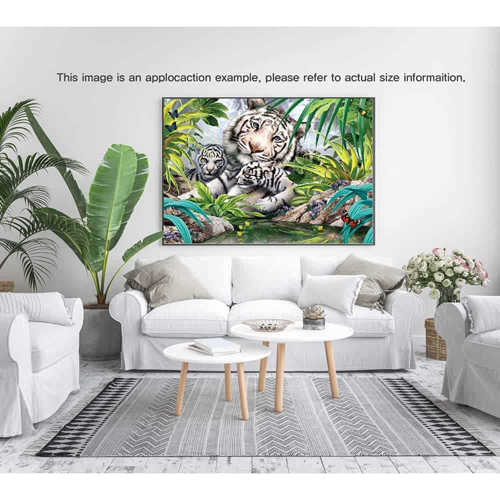 Rompecabezas de 1000 Piezas White Tiger Family Howard - Imagen 6