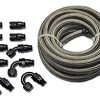 Kit de manguera de combustible de acero inoxidable y