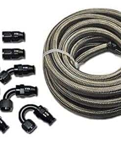 Kit de Manguera de Combustible de Acero Inoxidable PTFE AN6
