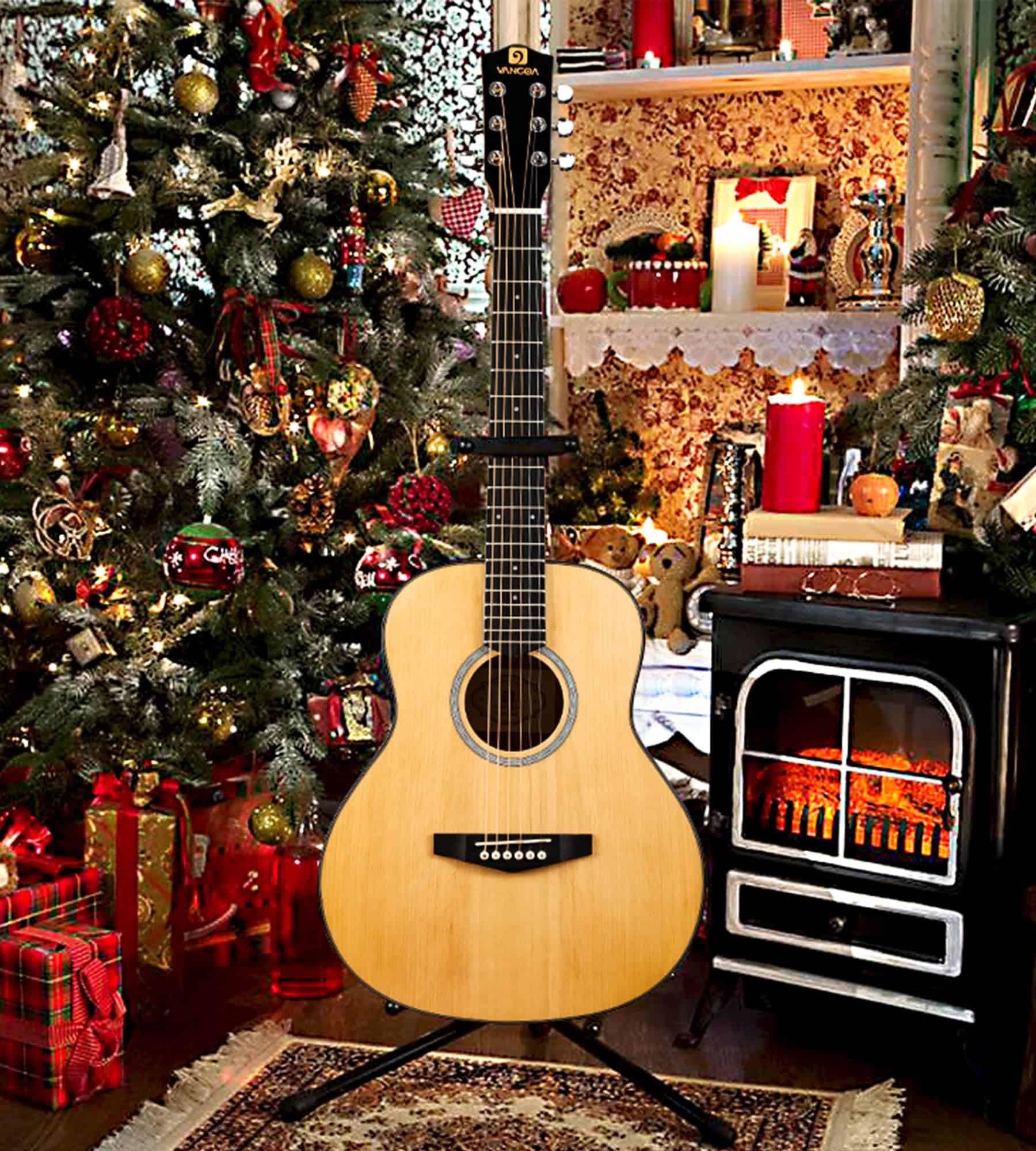 Guitarra Acústica de 3/4 de Cuerdas de Acero Vangoa, 36 - Imagen 9