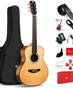 Guitarra Acústica de 3/4 de Cuerdas de Acero Vangoa, 36