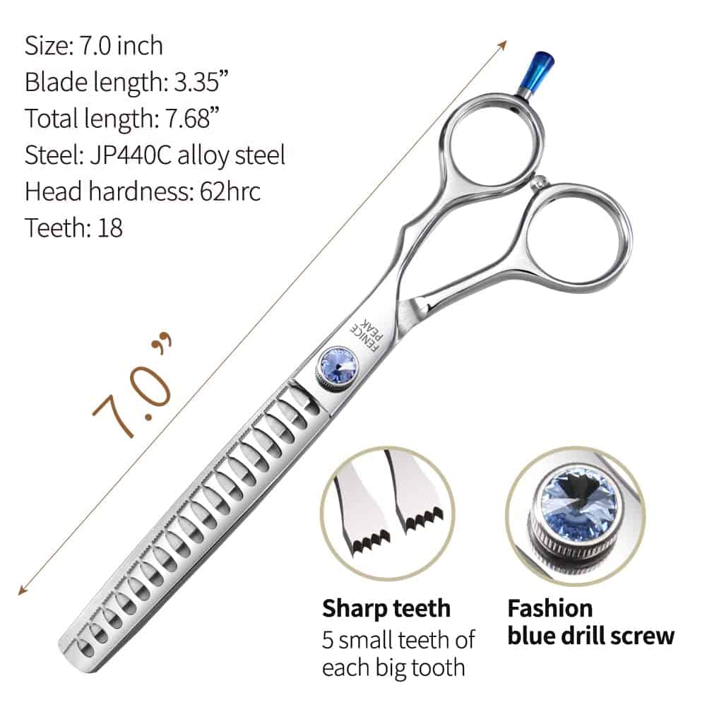 Tijeras de adelgazamiento y corte profesional Fenice - Imagen 5