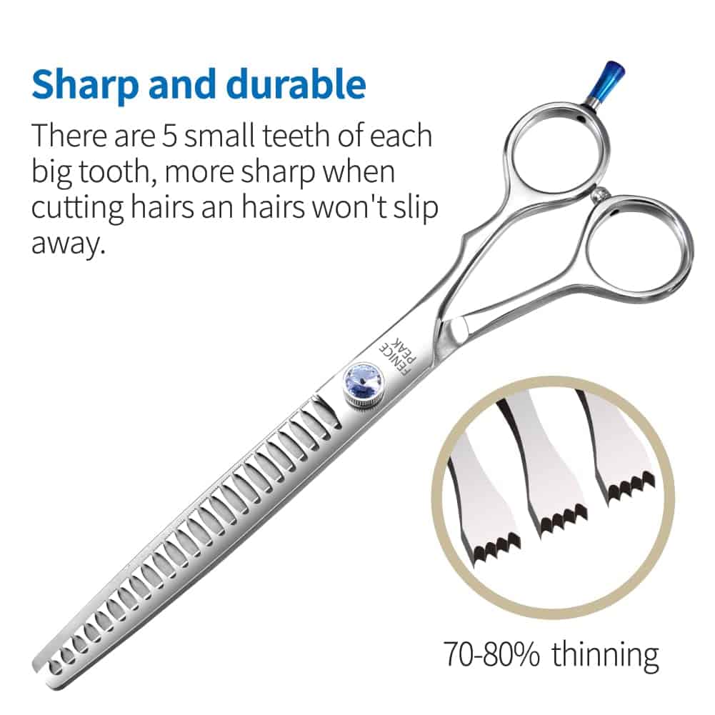 Tijeras de adelgazamiento y corte profesional Fenice - Imagen 6