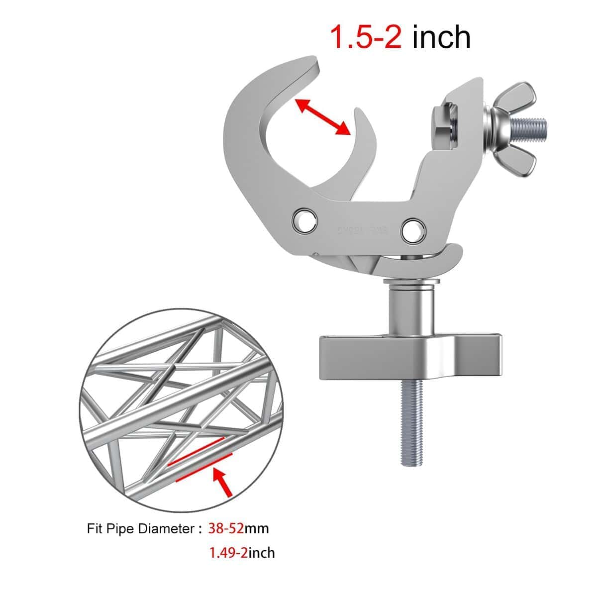 Abrazadera resistente para truss MFL, 330 lb Aleación de - Imagen 3