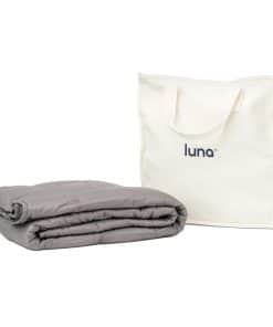 Mantas Ponderadas de Algodón Luna Luxe para -Gris Claro