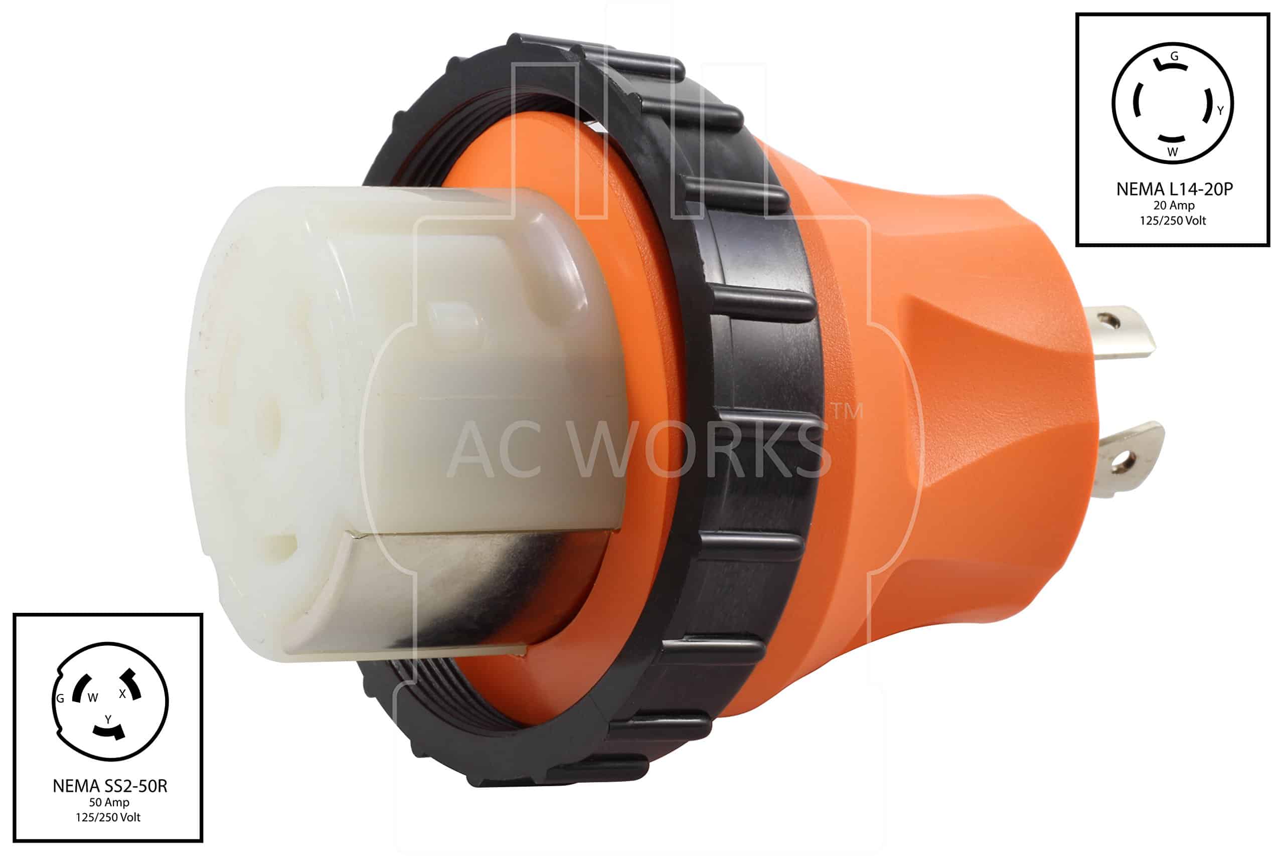 Adaptador Desmontable para RV Marino de 50 Amperios AC - Imagen 3