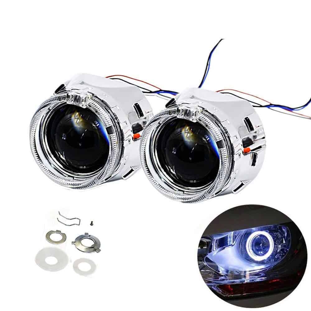 YUFANYA 2.5 Pulgadas H1 8.1 Ver Bixenon Proyector de Lente