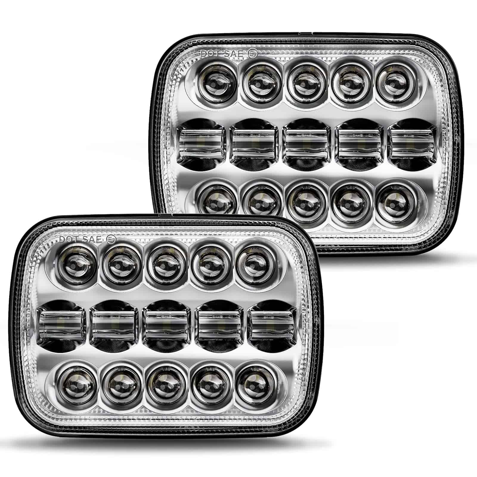 Faros LED BICYACO DOT 110W 5x7 7x6 Pulgadas Alto / Bajo