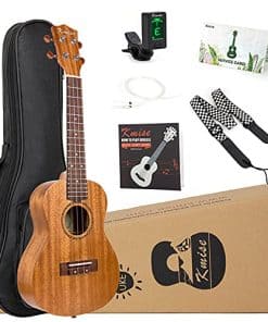 Kit de Inicio de Ukulele Concert Mahogany de Kmise de 23