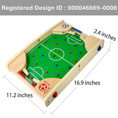 Flipkick: Juego de fútbol de mesa de madera, juegos de - Imagen 3