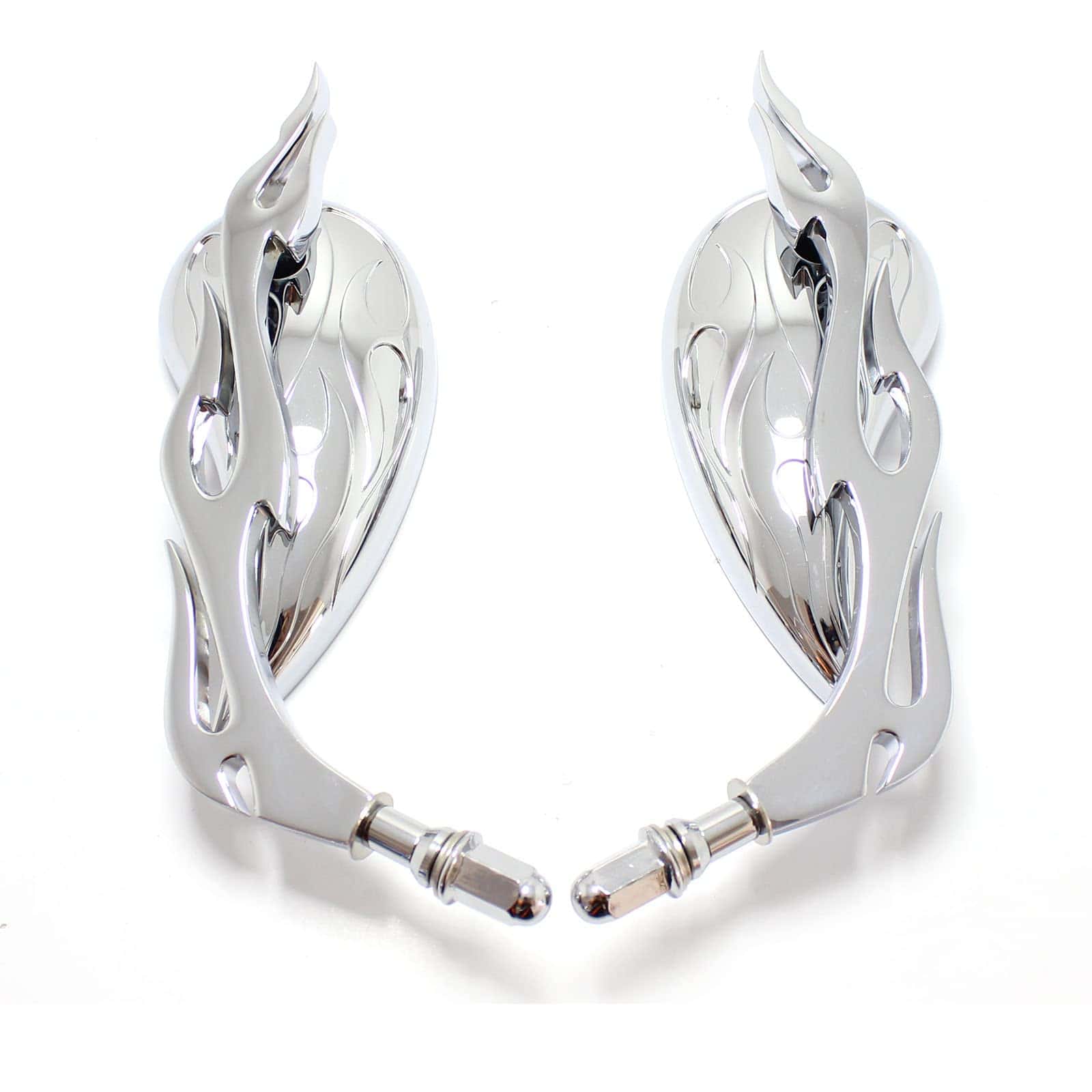 Espejos Laterales de Teardrop de 8mm Cromados para - Imagen 5