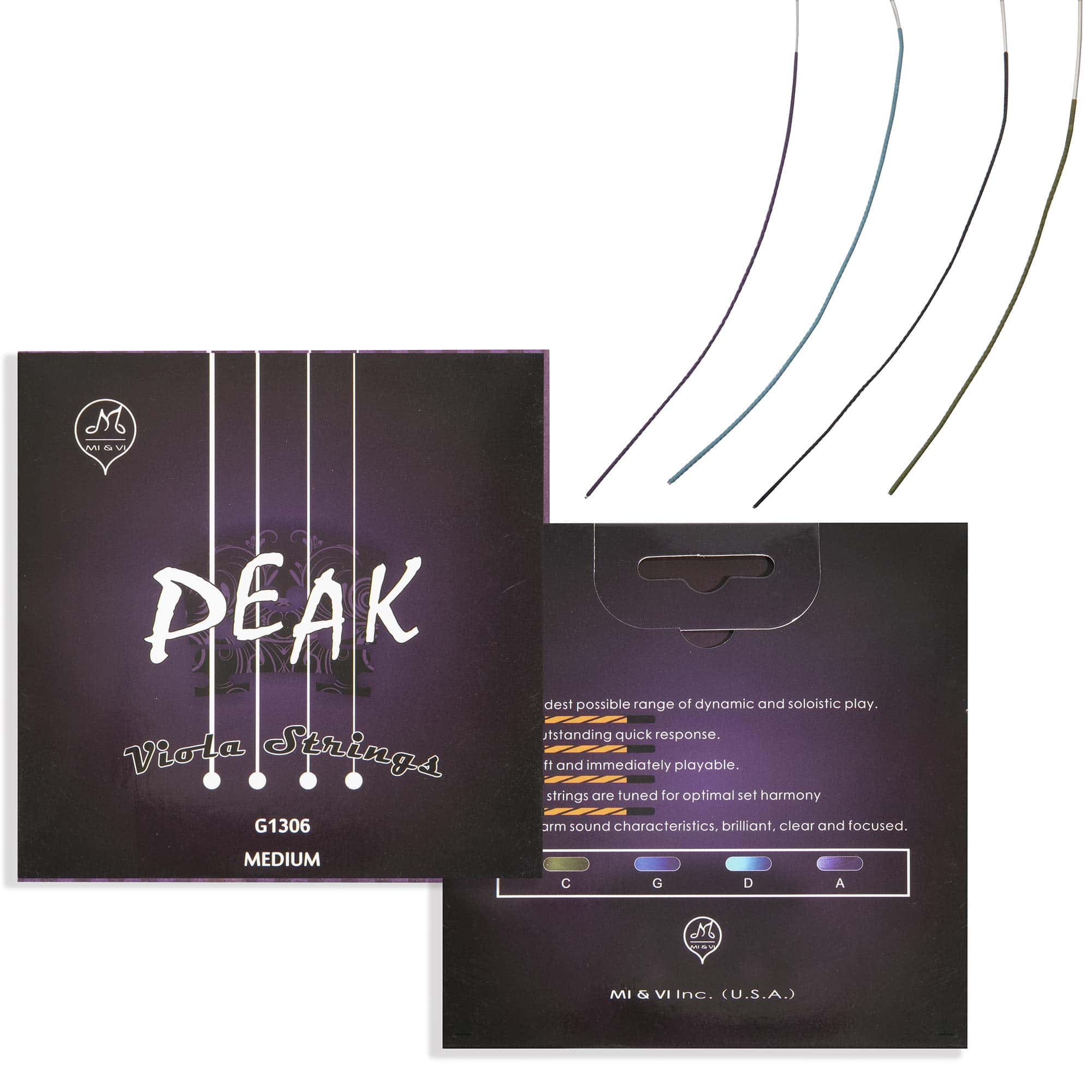 Cuerdas de Viola MI&VI PEAK Premium � -M MI & VI