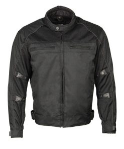 Chaqueta de motociclista M-Boss Apparel -Negro