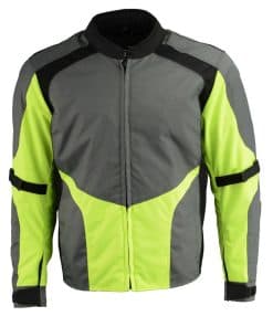 Chaqueta de motociclista M-Boss Apparel -Verde neón