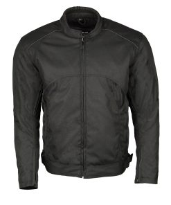 Chamarra de motociclista M-Boss Apparel -Negro