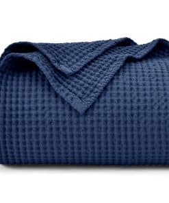 Cobija de Algodón 100% Tejido en Espiga Tamaño Queen