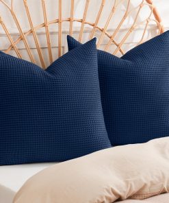 PHF 100% Almohadas de Euro de tejido de gofre de algodón