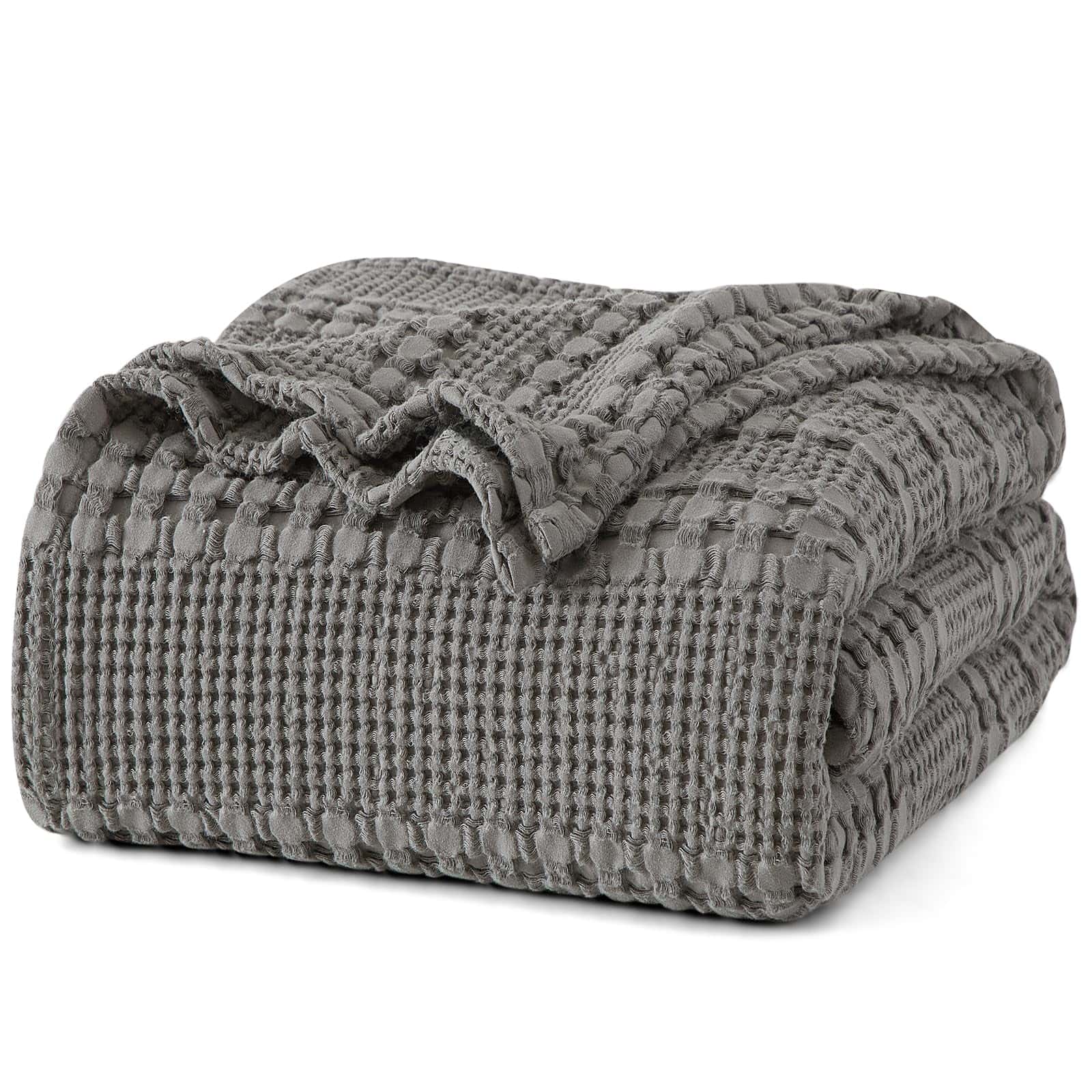 Manta de tela de waffle de algodón 100%, tamaño Queen,