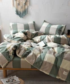 Juego de Funda Nórdica 100% Algodón Lavado de 3 Piezas Haru