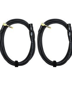 Cable de Audio 2000s E20112NP2 1/4" TRS Ángulo Recto a XLR