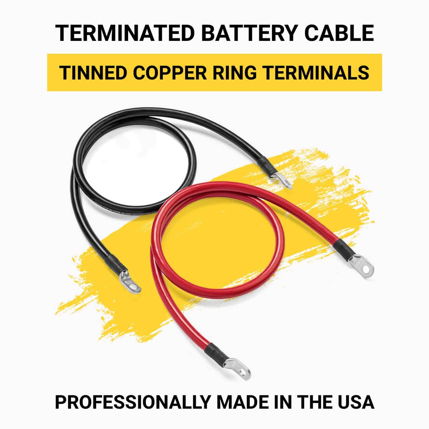 Cable de batería Spartan Power de 6 pies de calibre 2 AWG - Imagen 3