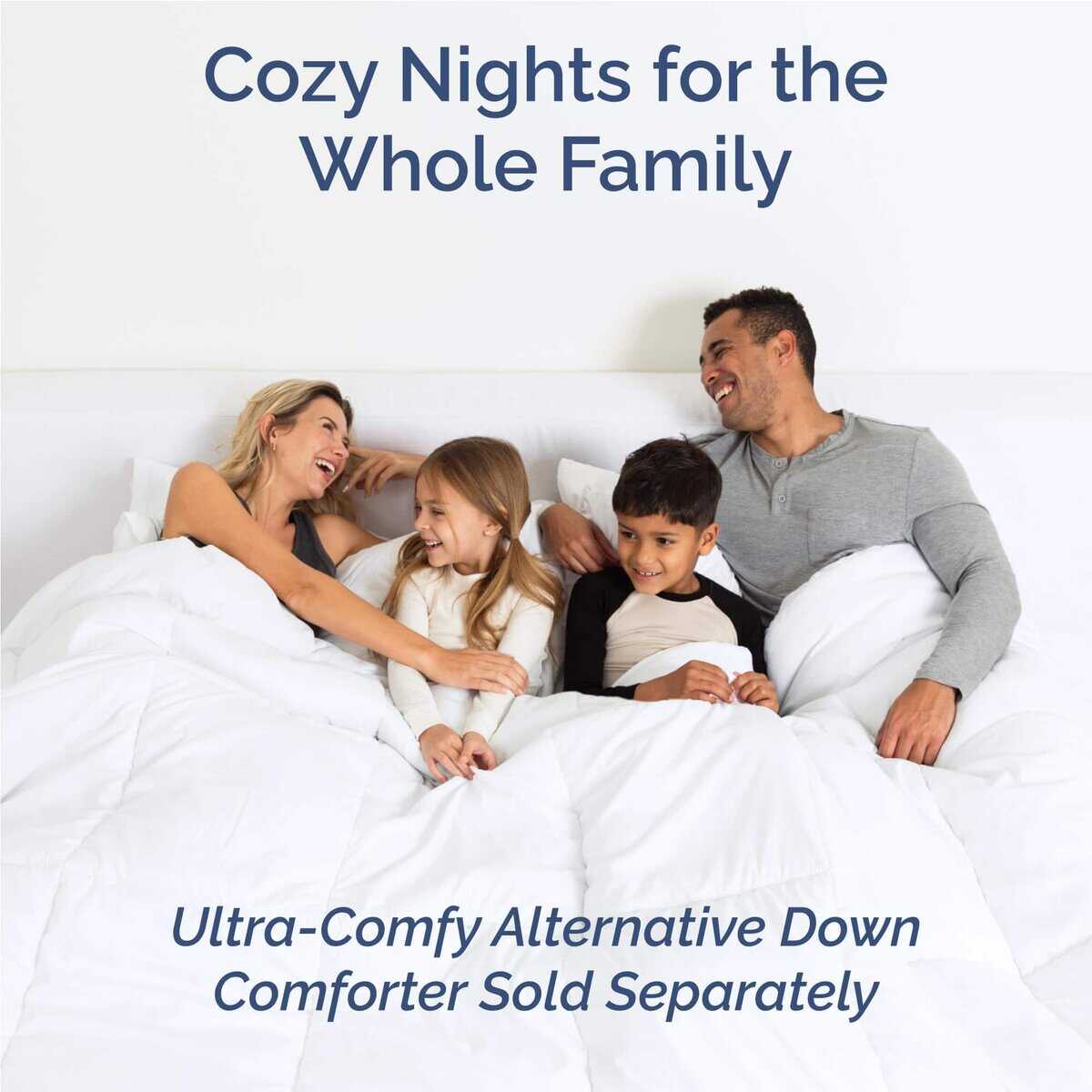 Juego de Sábanas Twin XL de 4 Piezas - Cómodas, -Azul Bebé - Imagen 8