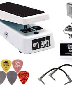 Dunlop 105Q Cry Baby Bass Wah con Cable de 2 Patch,